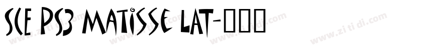 SCE PS3 Matisse LAT字体转换